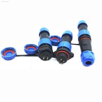 ◇✷㍿ SP16 IP68 Waterproof Connector Male Plug Female Socket 2 3 4 5 7 9 Pin SP16 Panel Mount Wire Cable Connector Aviation Plug