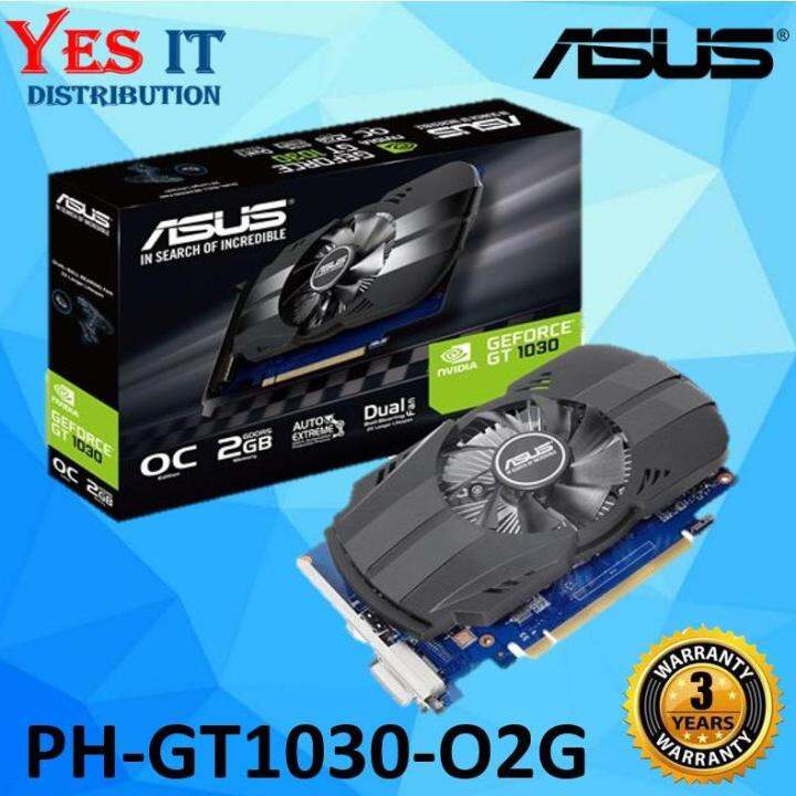 Asus PH-GT1030-O2G Phoenix GeForce GT 1030 2GB GDDR5 Graphic Card - OC ...