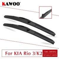 ZZOOI KAWOO For Kia Rio 3/K2 26"16" Fit U Hook Arm Car Natural Rubber Windshield Wiper Blades 2011 2012 2013 2014 2015 2016 2017