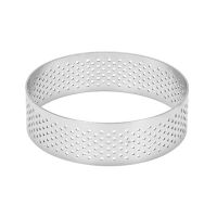 Circular Tart Rings with Holes Stainless Steel Fruit Pie Quiches Cake Mousse Mold Kitchen Baking Mould