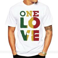 สบาย T เสื้อยืด One Love T เสื้อ Rastaเร้กเก้ผู้ชายของขวัญยอดนิยมหลวม Tee