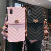 [Chaoke digital branch] เคสโทรศัพท์กระเป๋าสตางค์สุดหรูสำหรับ iPhone 14 13 12 MINI 11 Pro XR XS Max 6 7 8 Plus ฝาครอบสายกระเป๋าใส่บัตรซิลิโคนพร้อมสายคล้อง