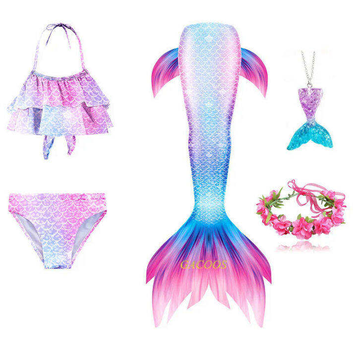 Marmaid Tail for Swimming Swimsuit for Teen Girls 4 6 7 8 9 10 12 Years ...