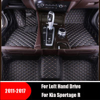 พรมปูพื้นรถยนต์สำหรับ Kia Sportage R 2017 2016 2015 2014 2013 2012 2011พรมพรมที่กำหนดเองแผ่นเท้าอัตโนมัติอุปกรณ์ตกแต่งภายใน