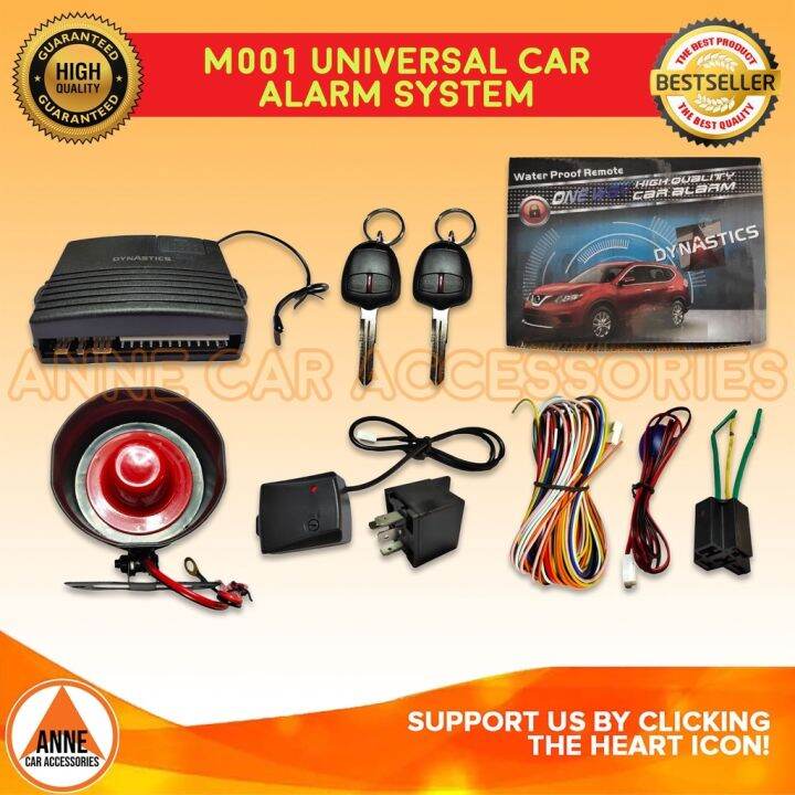 [Spot] Mitsubishi Car Alarm Set with OEM Key negative positive trigger