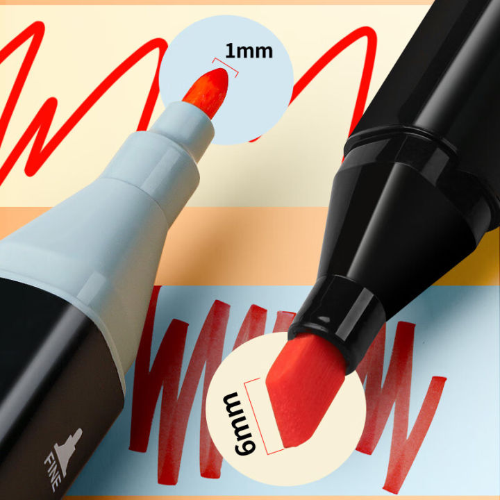 12-262pcs-colores-markers-ชุดปากกาจิตรกรรมแปรงวาด-manga-highlighter-โรงเรียนอุปกรณ์ศิลปะสำหรับศิลปินเครื่องเขียนเกาหลี-zptcm3861