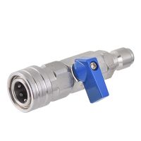 3/8 High Pressure Washer Quick Connect Heavy Duty Ball Valve Agricultural Irrigation Stainless Steel Patio Power Hose 4500 PSI