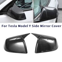 new prodects coming Carbon Fiber Car Exterior Rearview Mirror Cover Side Mirror Housing Trim for Tesla Model Y 2017 2021