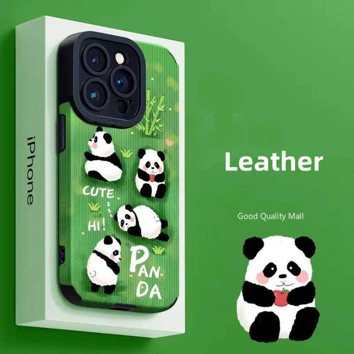 คุณภาพสูงเคสโทรศัพท์หนังแพนด้าสำหรับ-iphone-14-13-pro-max-เคสโทรศัพท์12-11-pro-เคสโทรศัพท์น่ารัก-x-xs-xs-max-เคสมือถือเคสโทรศัพท์6s-soft-8-7-plus-เคสโทรศัพท์