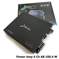 Top Car audio Power Amplifier เพาเวอร์แอมป์ติดรถยนต์คลาส AB 4 แชนแนลตัวแรงบอดี้สวยสีดำ