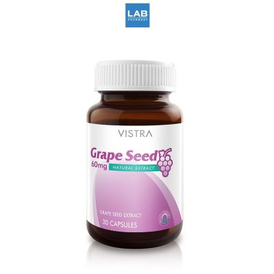 Vistra Grape Seed 60 mg. 30s - วิสทร้า ผลิตภัณฑ์เสริมอาหารสารสกัดจากเม็ดองุ่น