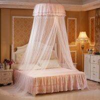 【LZ】┅☑  Mounted Canopy Mosquito Net Princess Tent Bed Curtain Home Dome Foldable Bed Canopy with Hook Twin Full Queen  D30