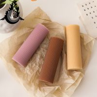 【CW】 Drop Shipping Candles Scented Fragrance Striped Roman Dinner Table Candle Room Birthday Wholesale