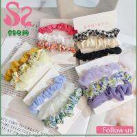 AD8T2 3pcs อีลาสติก ผ้าชีฟองเส้นด้าย scrunchies แฟชั่นสำหรับผู้หญิง ที่มัดผม ยางรัดผม แถบคาดศีรษะ อุปกรณ์เสริมผม เชือกมัดผม สำหรับผู้หญิง