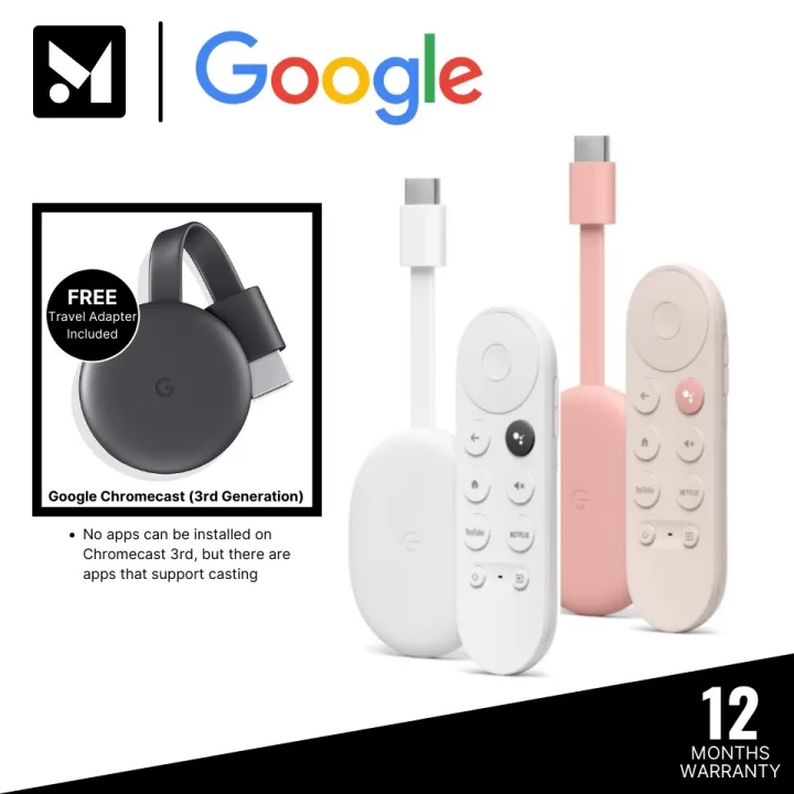 2022 Google Chromecast 3 Chromecast with Google TV 4K HDR HDMI