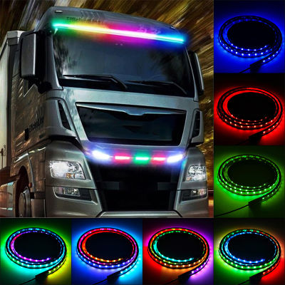 Led Strip Truck 24V Van อุปกรณ์ตกแต่งภายนอก DRL Running Lamp For Car Ambient Light Symphony RGB Strobe Atmosphere Bar