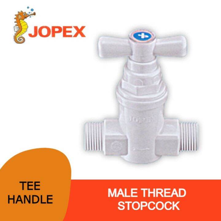 JOPEX MALE THREAD STOPCOCK VALVE TAP TEE HANDLE MT01W, 2MT01W Lazada
