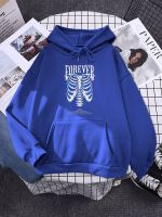 Lightning Skeleton Horror Prints Women Hoodie Autumn Pocket Sportswears Harajuku Casual Tracksuit Sports Comfortable Sweatshirts Size Xxs-4Xl