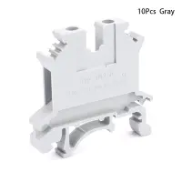 baoda 10pcs UK-2.5B 2.5MM 2 DIN Rail Universal COMBINATION Terminal Blocks screw Type