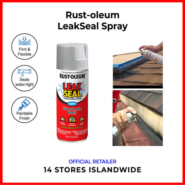 Rustoleum LeakSeal Spray Aluminum 12oz Sealant Lazada Singapore