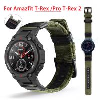 For Huami Amazfit T-rex pro Strap Nylon Watch Band for Xiaomi Huami Tyrannosaurus Smartwatch Accessories Bracelet T-rex 2 22mm Straps