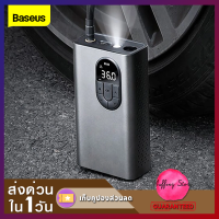 ส่งไว❗Baseus เครื่องสูบลมไฟฟ้า เติมลมรถยนต์ จักรยานยนต์ จักรยาน ลูกบอล 2400mAh Portable Inflator Pump Car Air Compressor เครื่องปั๊มลมฟฟ้าแบบพกพา