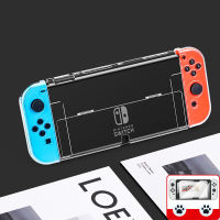 Switch OLED Cover 3 in 1 Hard Shell Case Tempered Screen Protector Film Thumb Stick Grips Caps for Nintendo Switch OLED Console