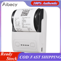 Aibecy เครื่องพิมพ์ความร้อนขนาดเล็กแบบพกพา2 In-Ch USB ใบเสร็จไร้สายเข้ากันได้กับวินโดว์แอนดรอย IOS ที่มีม้วนกระดาษพิมพ์57มม. เครื่องพิมพ์ตั๋วระบบความร้อน