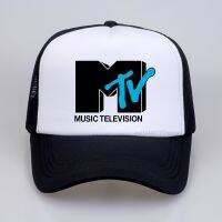 【KFAS Clothing Store】 Mtv Music โทรทัศน์หมวกเบสบอล Unisex Cool Outdoor Caps Retro Rock Hip Hop Tv Heather Mesh Caps Gorras