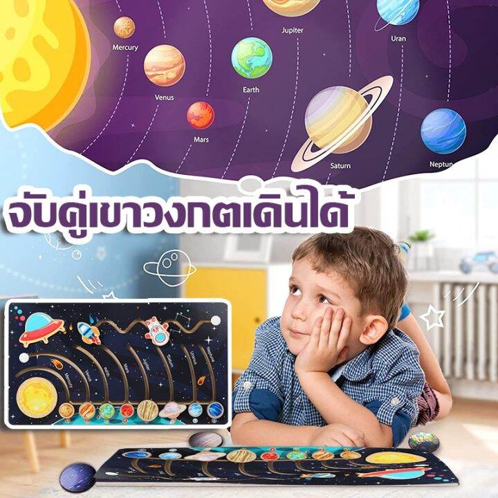 ewyn-ของเล่นดาวเคราะห์-ระบบสุริยะ-จับคู่เขาวงกตเดินได้-เสริมการเรียนรู้เด็กก่อนวัยเรียน-ของเล่นเด็ก