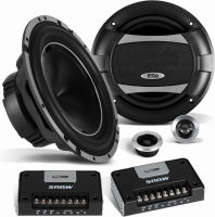 BOSS Audio Systems PC65.2C Phantom Series 6.5 Inch Component Car Door Speakers For Stereo - 500 Watts, 2 Way, 2 Tweeters, 2 Crossovers, Full Range, Use With Amplifier and Subwoofer, Bocinas Para Carro