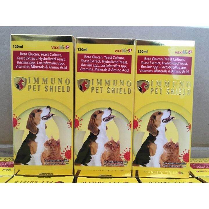 Immuno ️Pet Shield (Effective immune booster appetite stimulant) for Dogs and Cats 120ml Lazada PH