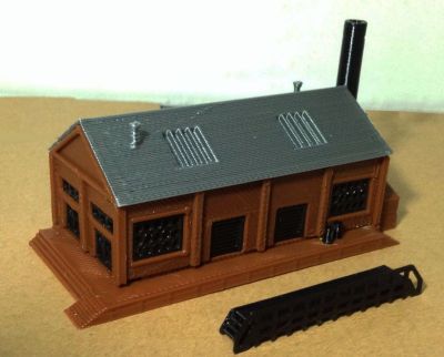 Outland Models Classic Industrial Factory Z Scale 1:220 Train Railway Layout