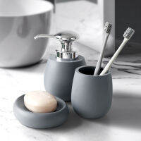 Bathroom Accessory Set Toothbrush Holder Soap Dish Lotion Dispenser Household Decor Mouthwash Cup Soap dish for bathroom