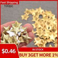 MA1MBB 100PCS Gold Silver Cloth Christmas Five-pointed Star Confetti Living Room Decor Home Holiday Party DIY Украшение Партии