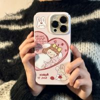 เคส iphone Love girl Apple 14Pro เคสโทรศัพท์มือถือ iPhone 13 ฟิล์มใหม่ 12 หญิง 11 เคสแข็ง xsmax/xr/8p