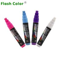 Flashcolor ปากกาเน้นข้อความ8ชิ้น/แพ็ค,ชอล์กของเหลวฟลูออเรสเซนต์ Led ปากกามาร์คเกอร์หมึกสีลบได้8มม.