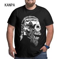 Latest Viking Symbol Printed ManS T-Shirt Summer Short-Sleeved Harajuku T-Shirt MenS Street Hip-Hop Tshirt Top Skull Us Size 【Size S-4XL-5XL-6XL】