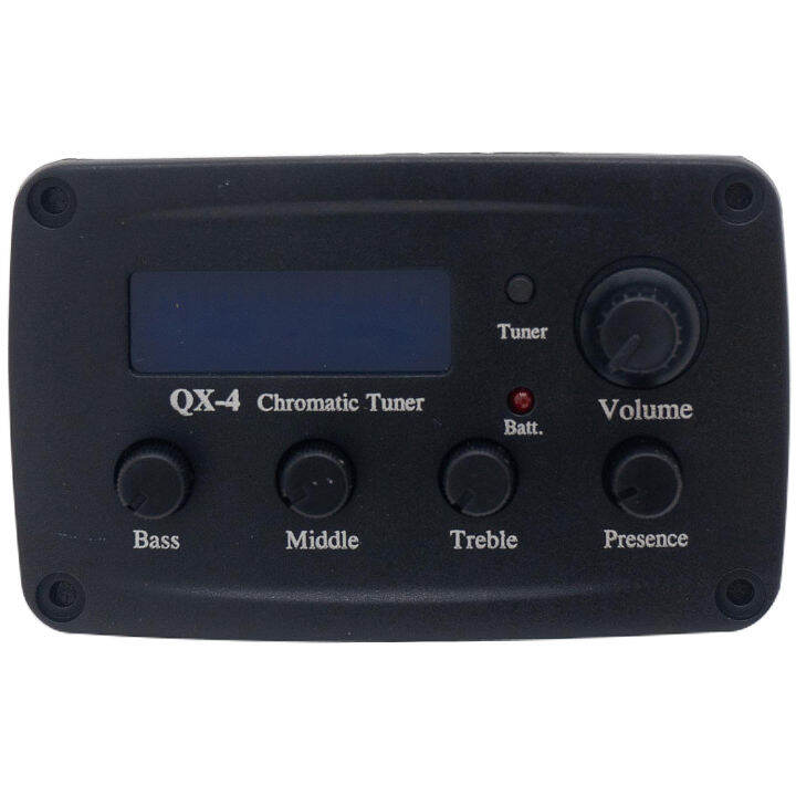 paramount-qx-4-ปิ๊กอัพกีตาร์โปร่ง-แบบติดข้าง-eq-4-แบนด์-มีจูนเนอร์ในตัว-รองรับหัวเสียบ-xlr-acoustic-pickup-พร้อมอุปกรณ์ติดตั้งครบ