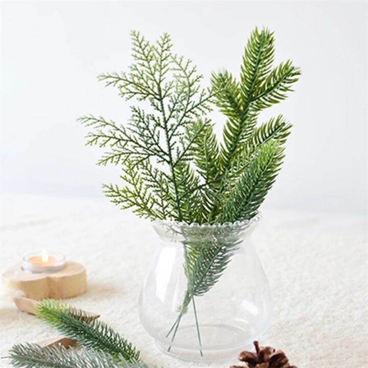 1pcs-pine-needle-artificial-fake-plant-artificial-flower-branch-for-christmas-tree-decoration-accessories-diy-bouquet-gift