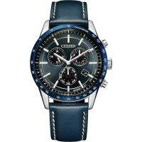 นาฬิกาข้อมือ Citizen Eco-Drive Chronograph Bl5490-09M สีฟ้า สําหรับผู้ชาย