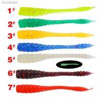 ✺ 50PCS Soft Bait 0.4g 4.5cm Red Bug Bait Soft Bug Silicone False Bait Earthworm Maggot Carp Fishing LUYA Swimbait Fishing Lure