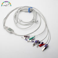 5 Lead EKG ECG Cable Lead Wire Snap Lead Cable Veterinary Monitor อุปกรณ์เสริม