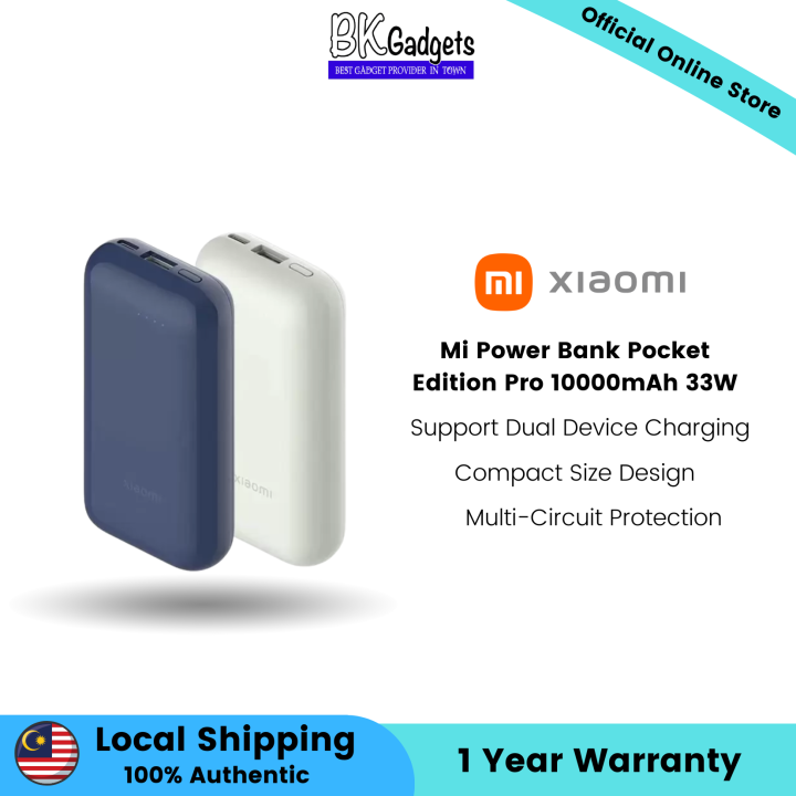 Mi Power Bank Pocket Edition Pro 10000mAh 33W Support Dual Device