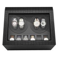 Watch Winder กล่องเก็บนาฬิกา 4 เรือน กล่องหมุนนาฬิกา ตู้เก็บนาฬิกา แข็งแรง ทนทาน เก็บนาฬิกาได้มากถึง 10 เรือน หมุน 2 นาที หยุด 6 นาที ของแท้มีรับประกัน เหมาะสำหรับเก็บโชว์นาฬิกา มีรีวิวสินค้า ส่งฟรี มีเก็บเงินปลายทาง กล่องหมุนนาฬิกา กล่องใส่นาฬิกา