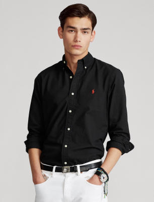 Polo Ralph Lauren เสื้อเชิ้ตผู้ชาย รุ่น MNPOWOV16820597 สี 001(BLACK)