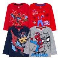 Marvel Boy Long Sleeve T-shirt - เสื้อยืดแขนยาวเด็กผู้ชายลายมาร์เวล ลายสไปเดอร์แมน  สินค้าลิขสิทธ์แท้100% characters studio