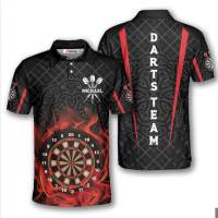 2023 new arrive- Dart-themed Polo Shirts with 3D Personalization for Men and Women Players and Teams   02