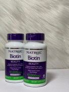 Viên đẹp da tóc và móng Natrol Biotin Beauty 10000mcg Hộp 100 viên