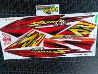 ""สติ๊กเกอร์ SONIC 125 MX ปี 2004 สีเเดง